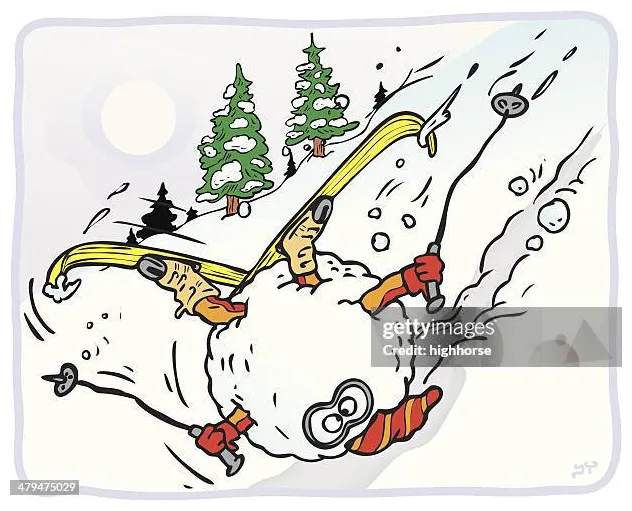 125 ski humour high res illustrations getty s
