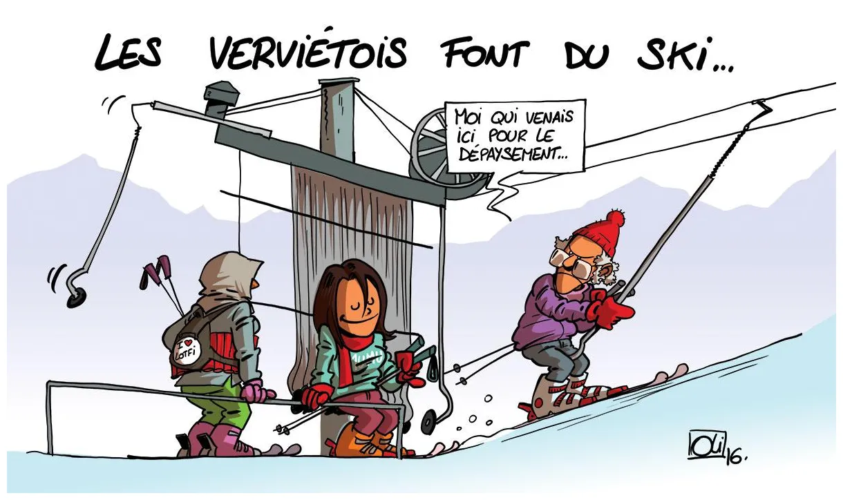 Ski les humeurs d'oli printable coloring page