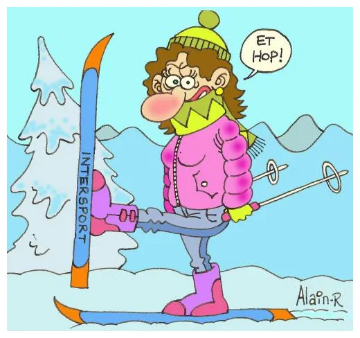 Monica leve un ski by alain-r famous people cartoon toonpool
