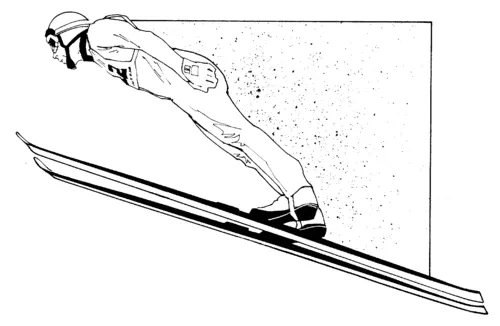 Skier printable coloring pages coloring cool