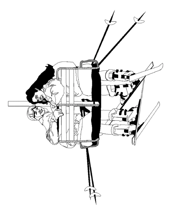 Kids-n-fun coloring page skiing skiing