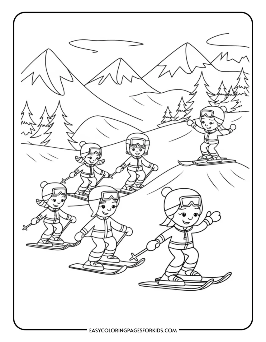 S 4 free printable pages easy coloring pages