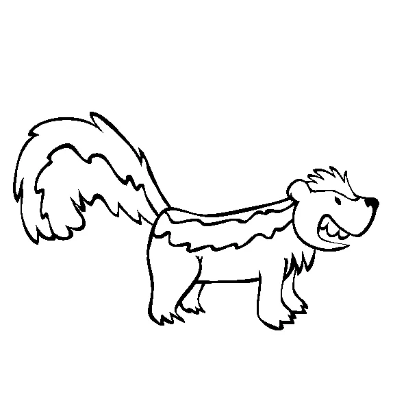 Skunk coloring page animals town animals color sheet skunk free