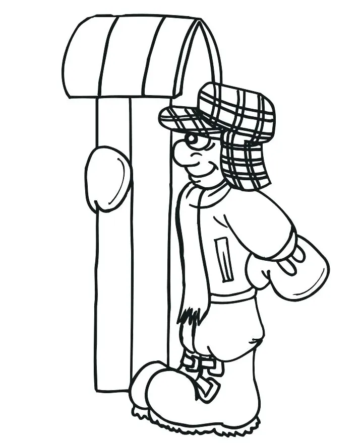 Sled coloring page at getcolorings free printable colorings pages