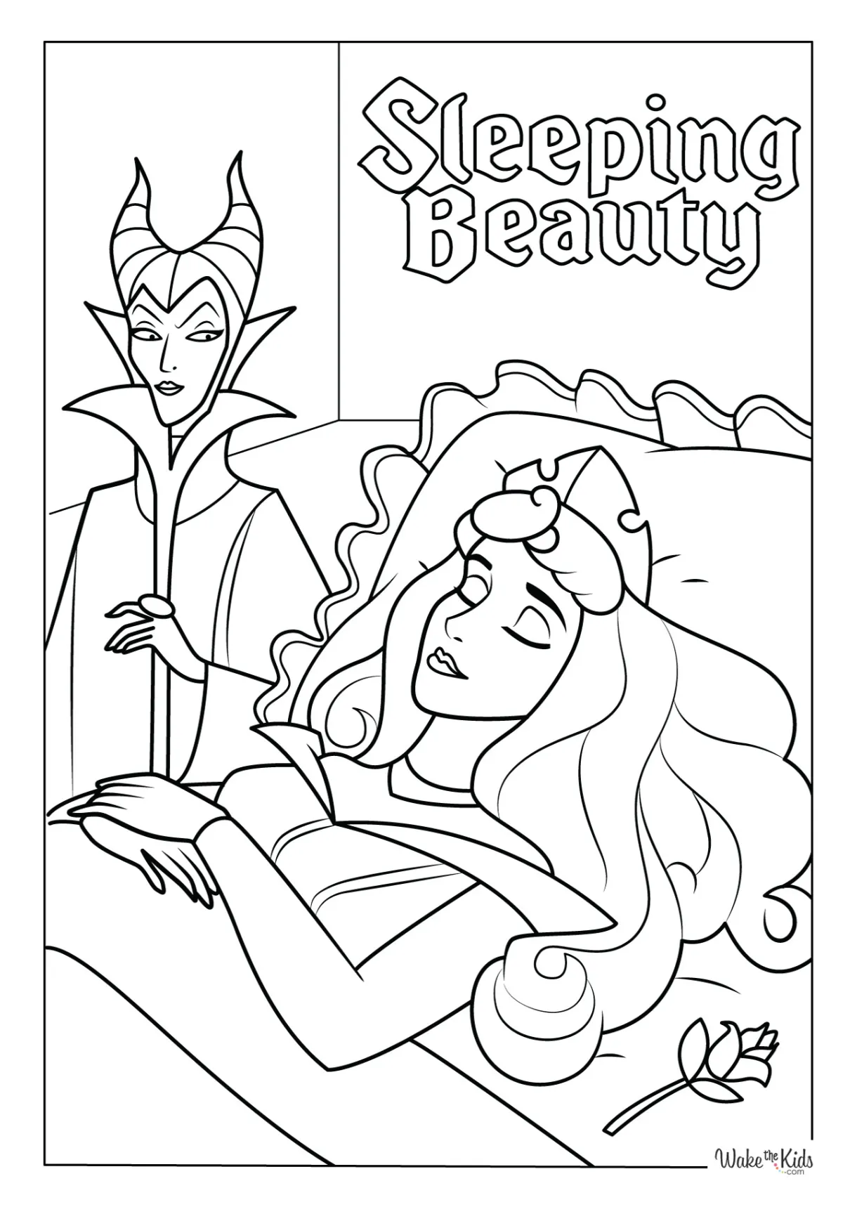 Sleeping beauty coloring pages free printable pdfs wakethekids