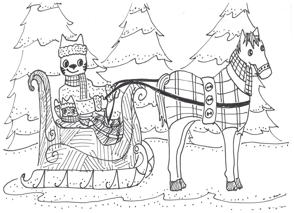 Sleigh 2 coloring play free coloring game online
