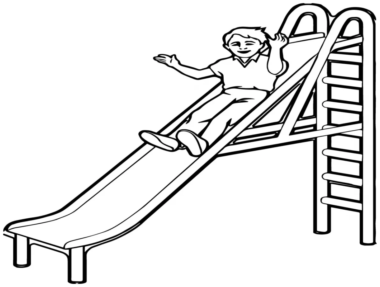 Slide Coloring Page at GetColorings.com | Free printable colorings