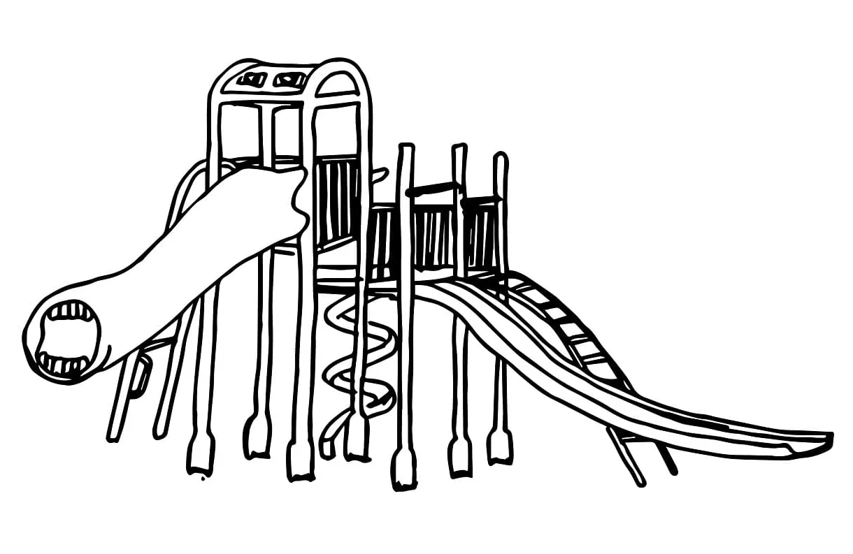 Scary The Extra Slide Coloring - Play Free Coloring Game Online