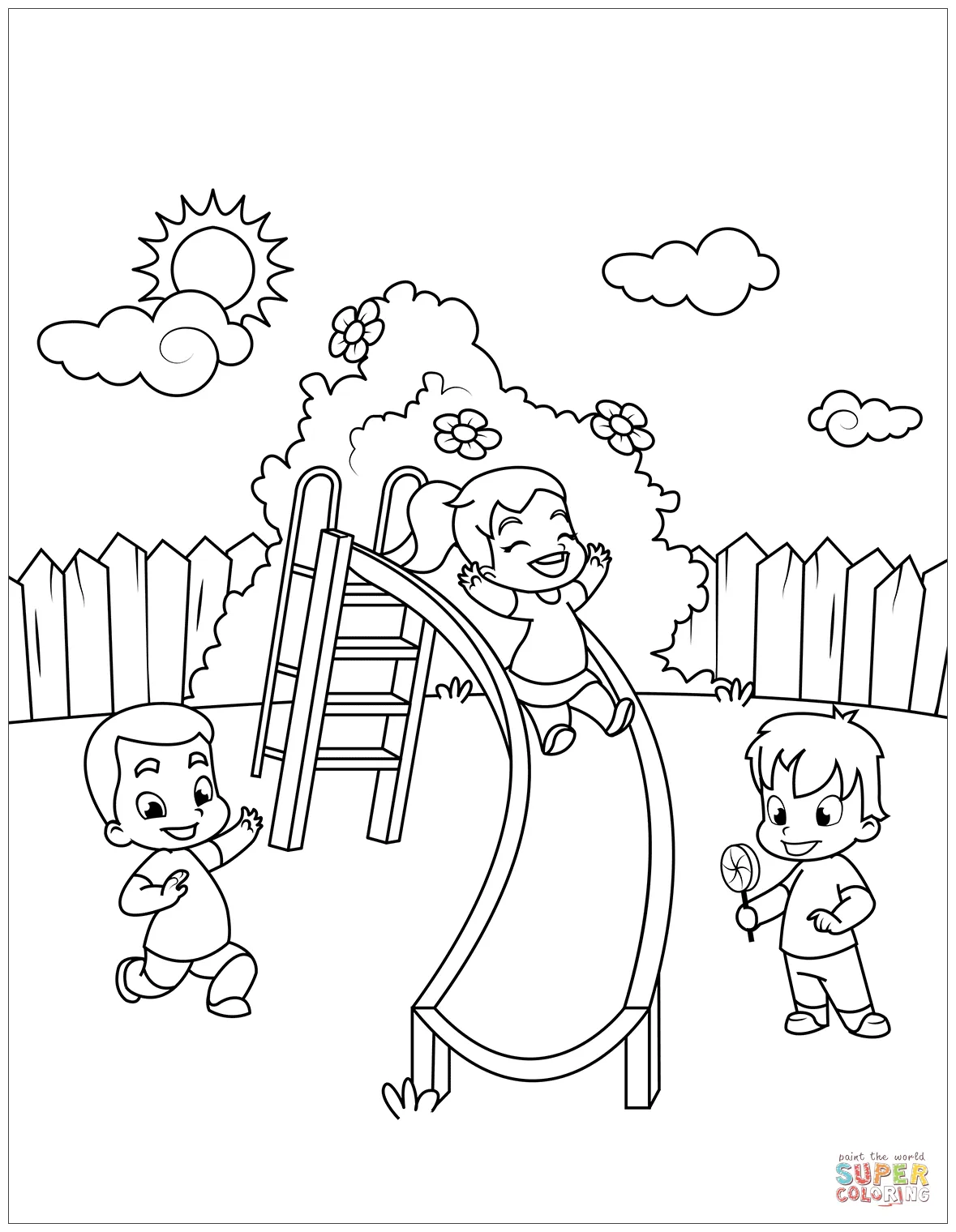 Water Slide Coloring Pages Coloring Coloring Pages