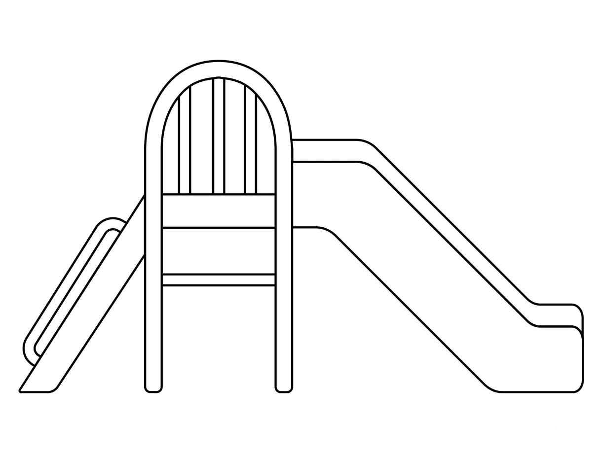 Playground Slide coloring page - ColouringPages