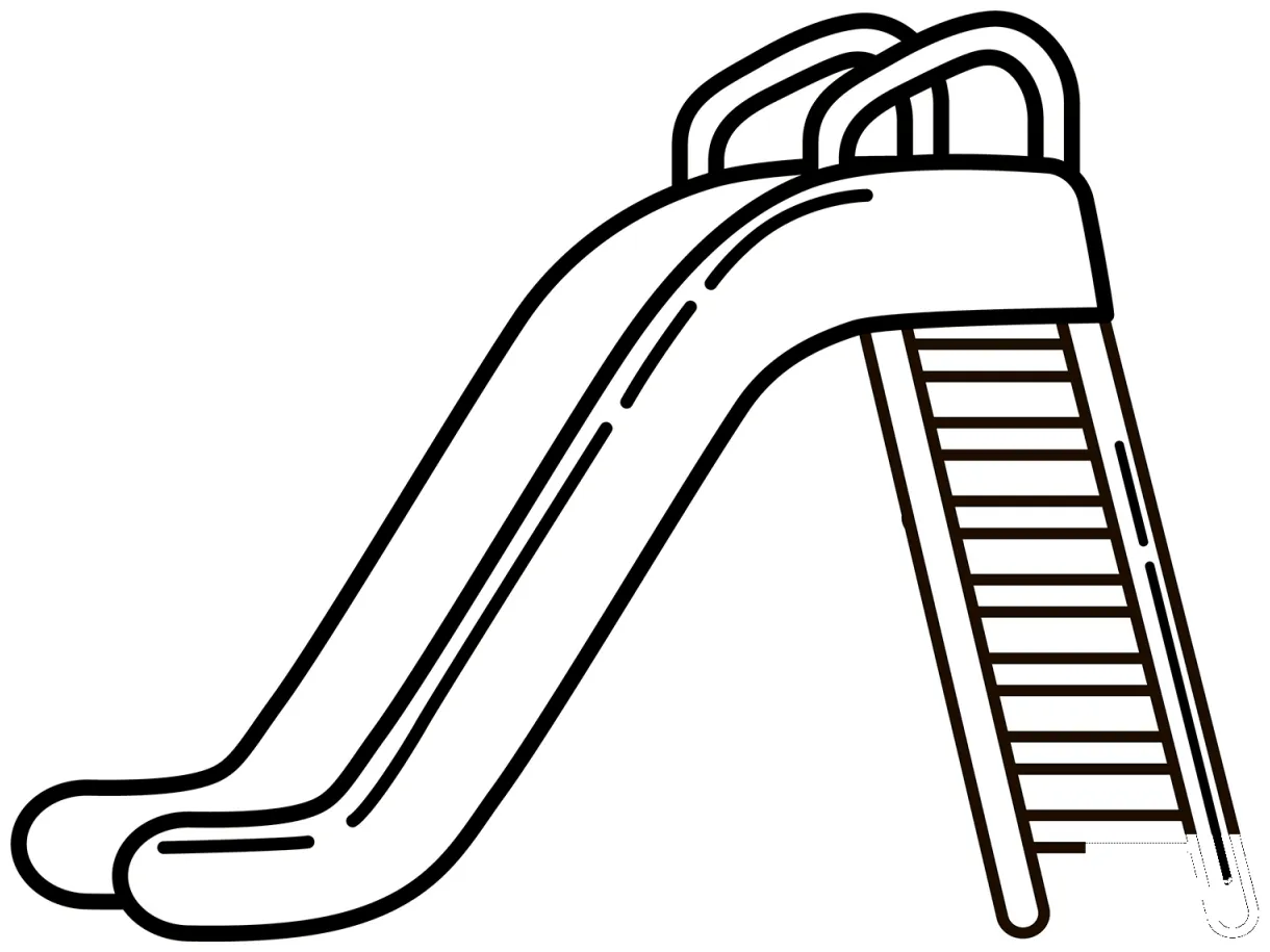 Playground Slide coloring page - ColouringPages