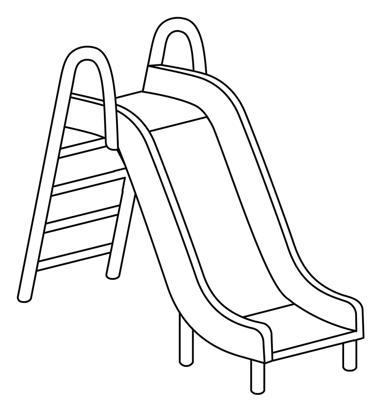 Playground slide emoji coloring page colouringpages