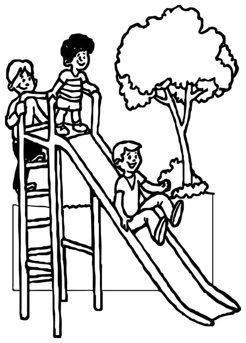 Slide coloring page at getcolorings free printable colorings