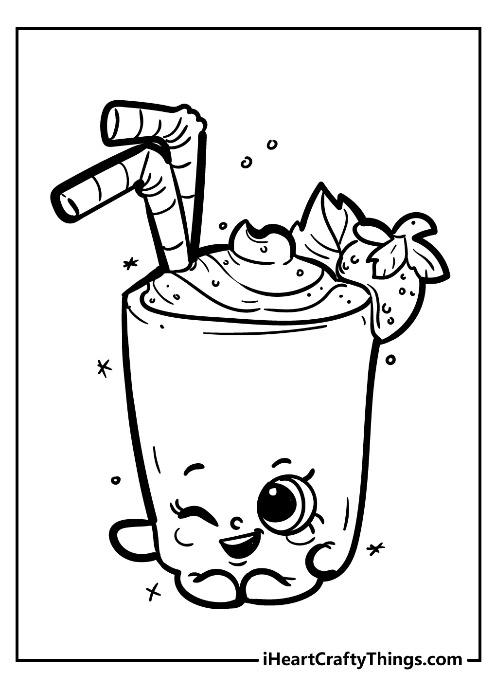 Smoothie Coloring Pages - Coloring Home