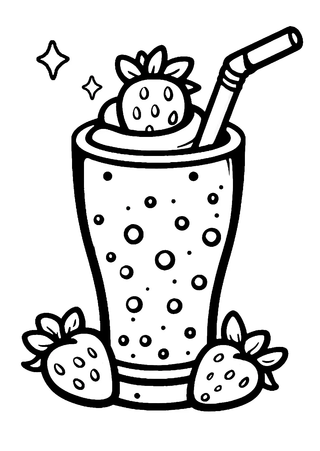 Smoothie Coloring Pages 🥤: 27 Free Printable Sheets