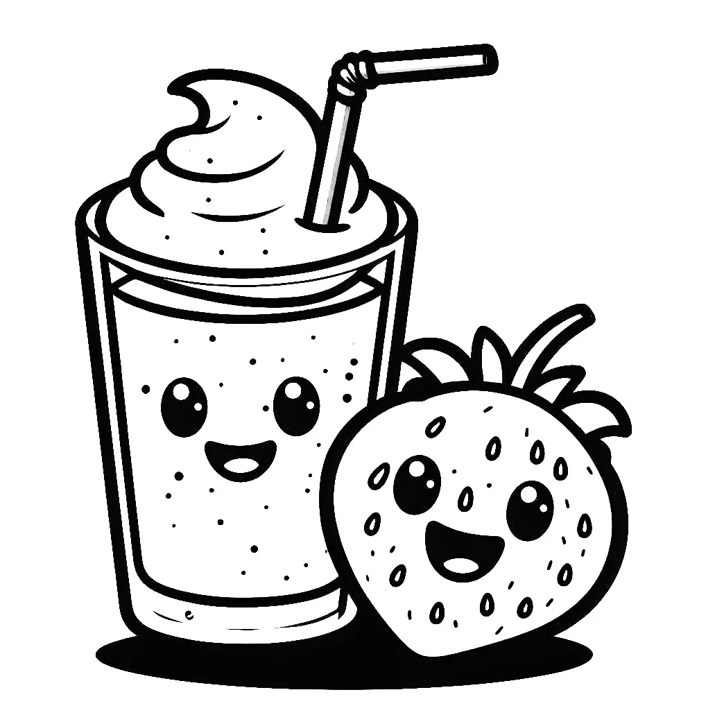 Smoothie Coloring Pages 🥤: 24 Free Printable Sheets