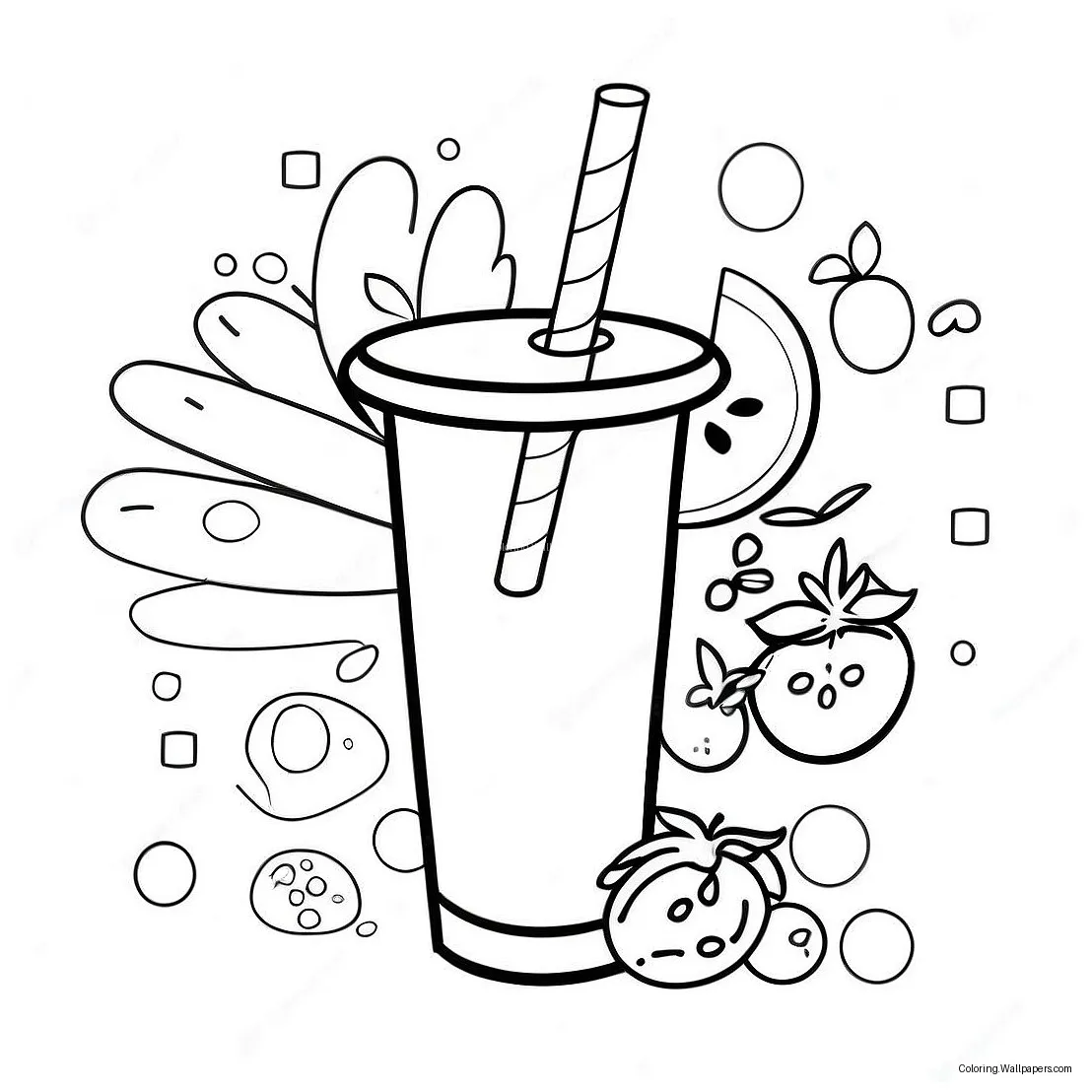Smoothie Coloring Page (39923-31575)