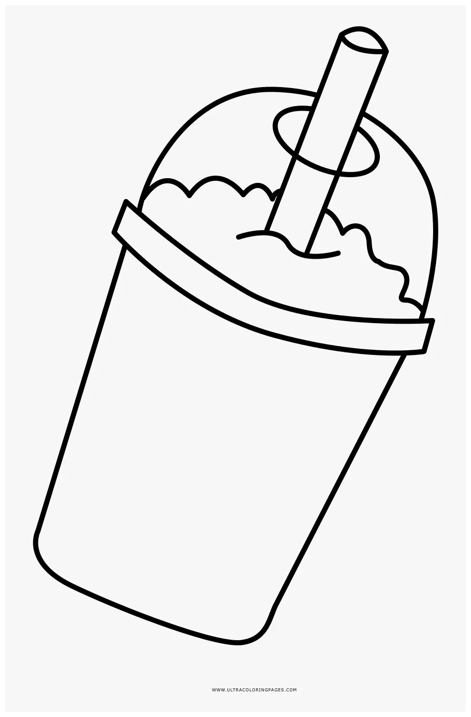 Smoothie Coloring Page - Line Art , Free Transparent Clipart - ClipartKey