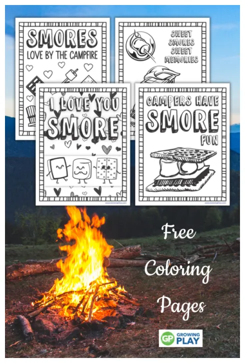 Smore coloring page free printables growing play