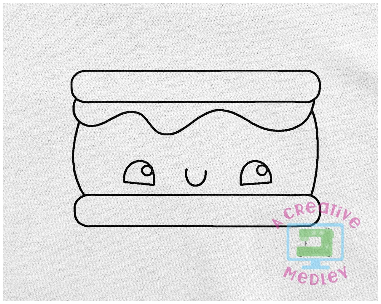 Smores coloring page