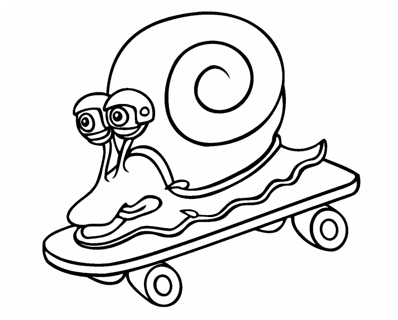 Snail coloring page coloring pages 4 u