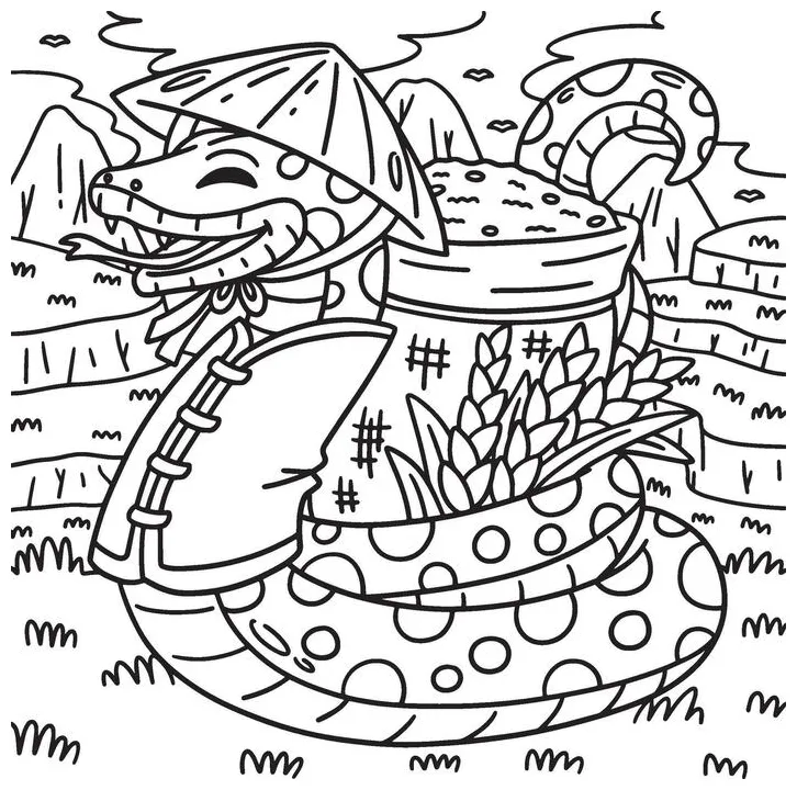 Page 3 snake coloring page vector art, icons, and graphics for free