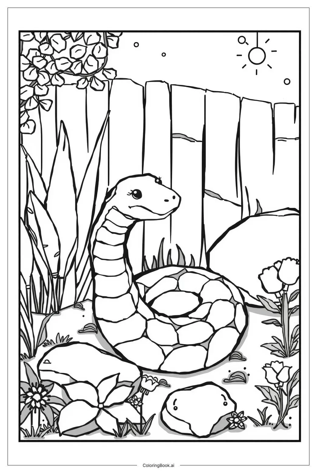 Coiled Snake Coloring Pages [2025]