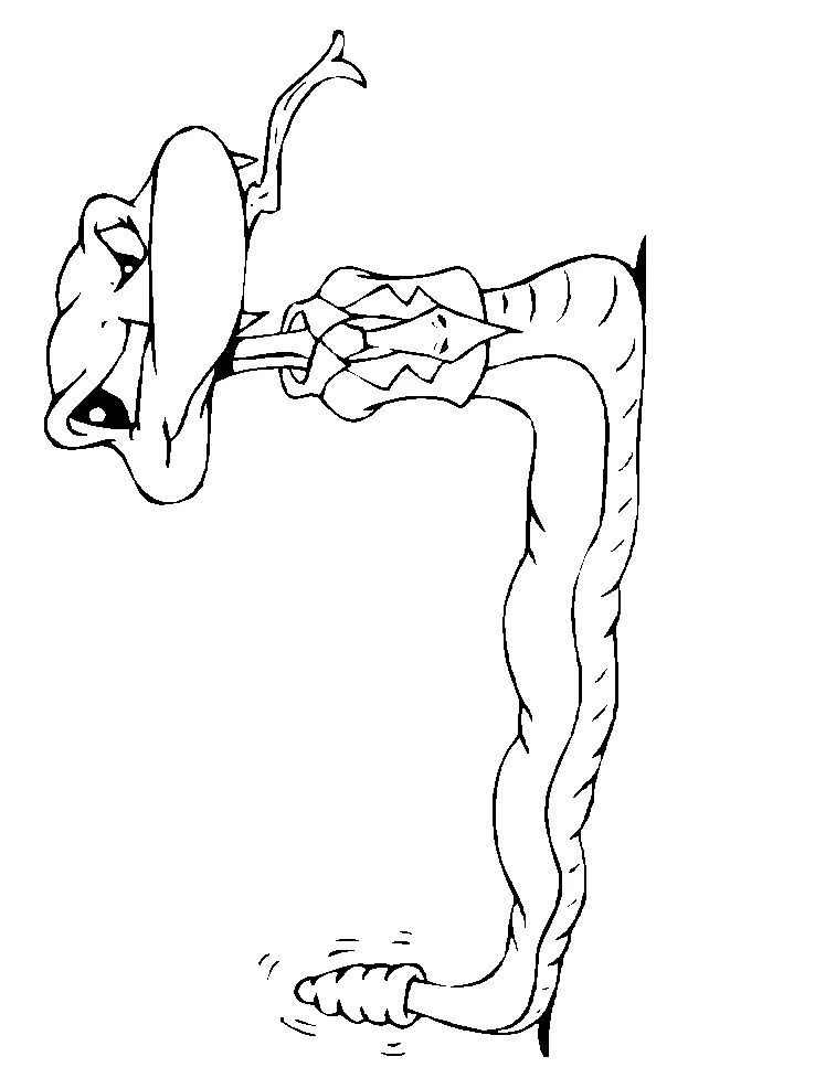 Snake Coloring Page & coloring book.
