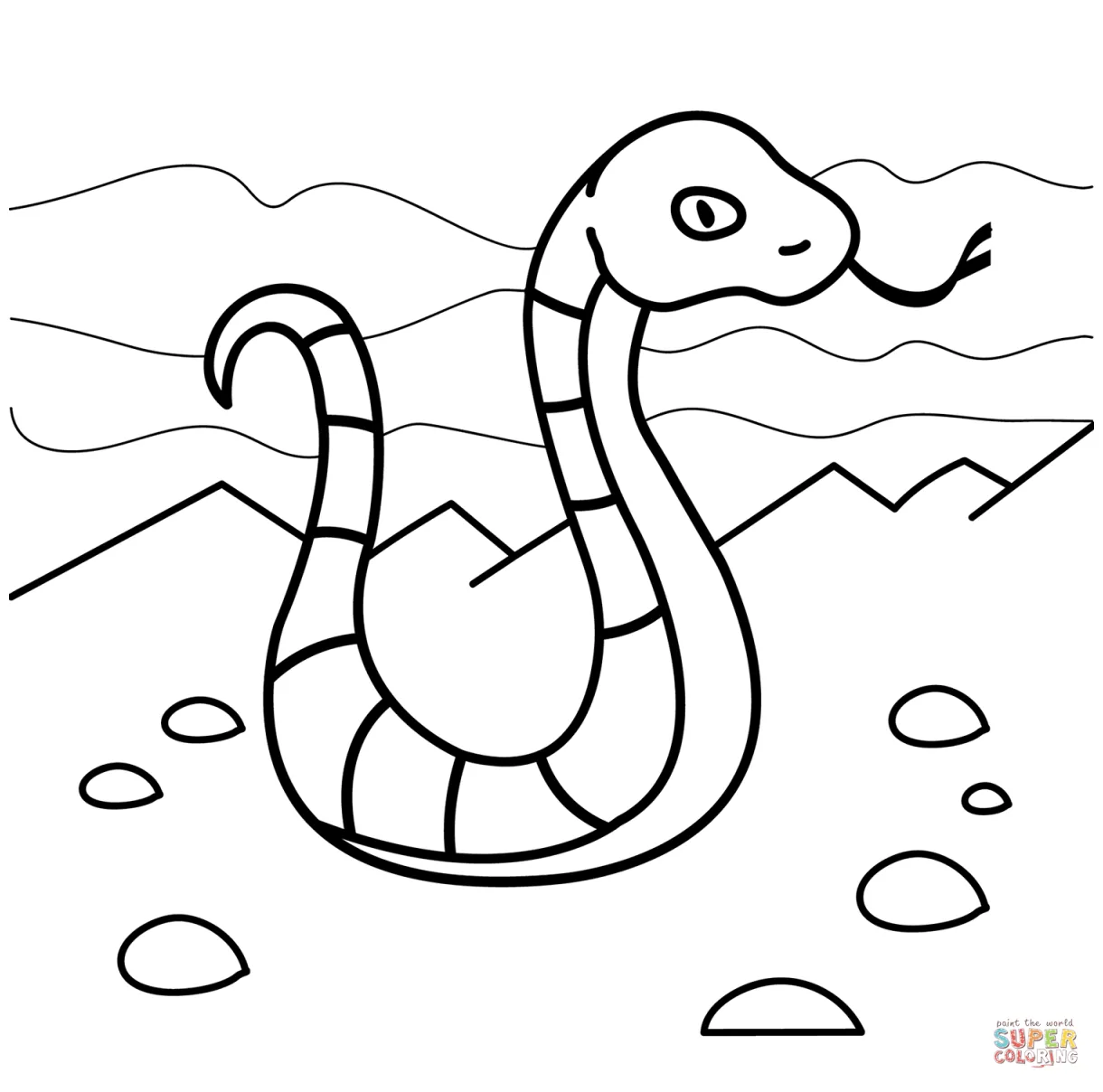 Snake coloring page | Free Printable Coloring Pages