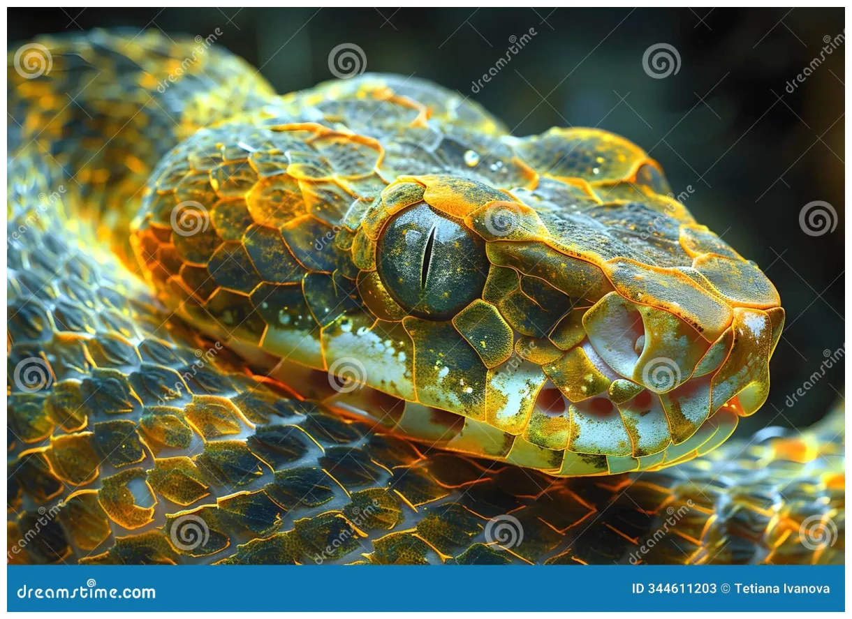 Transformation of snake shedding skin royalty-free