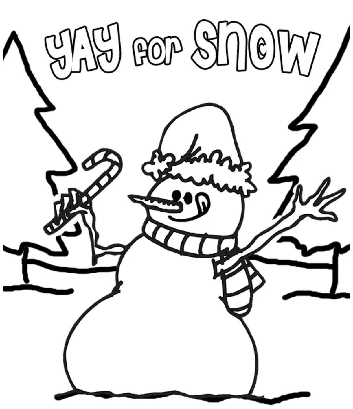 Snow day coloring page at getcolorings free printable colorings