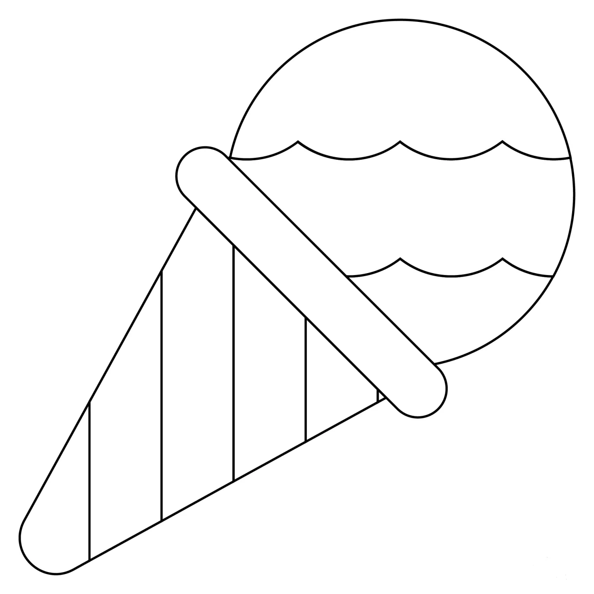 Snow cone coloring page colouringpages