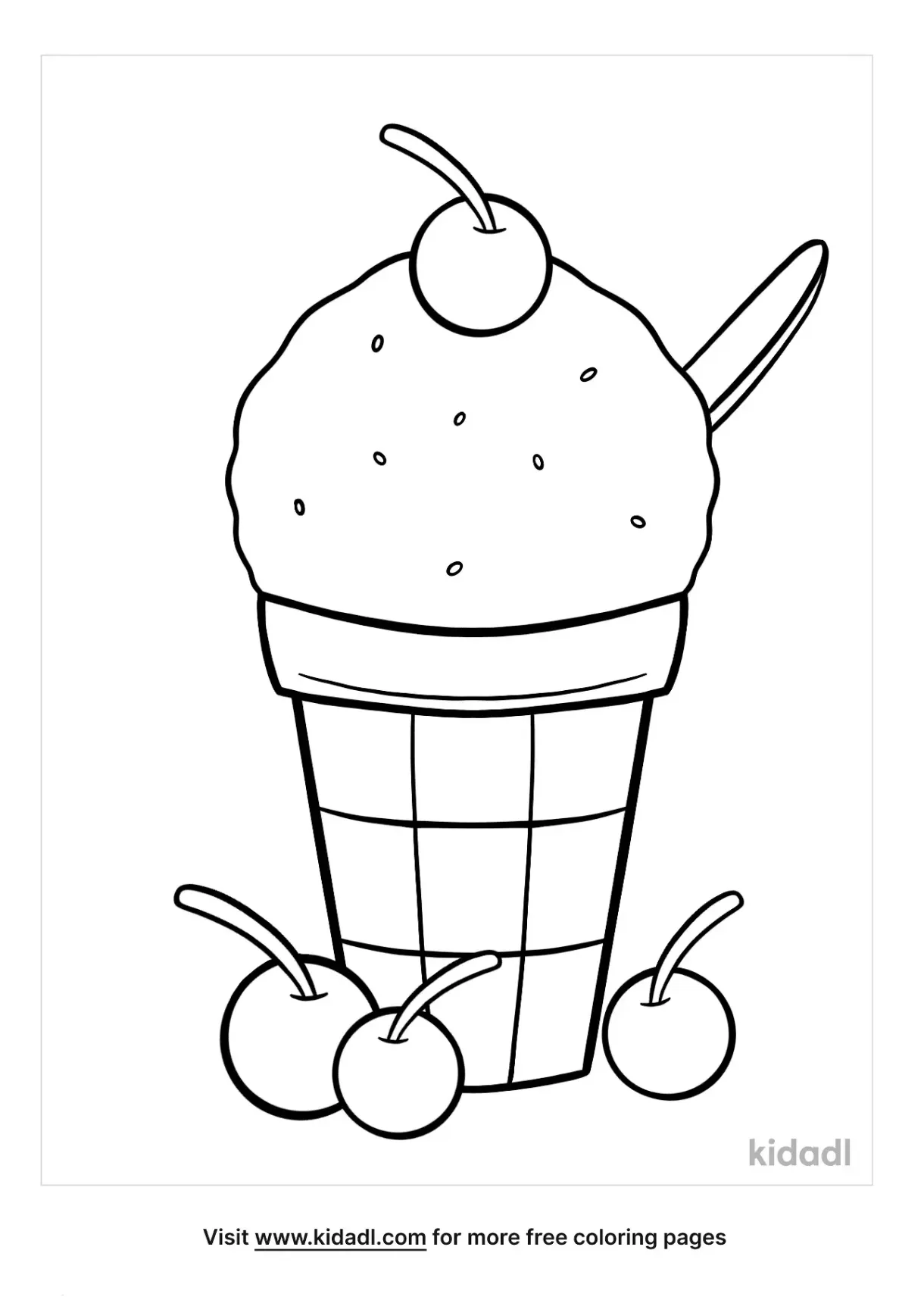 Free Snow Cone Coloring Page | Coloring Page Printables | Kidadl