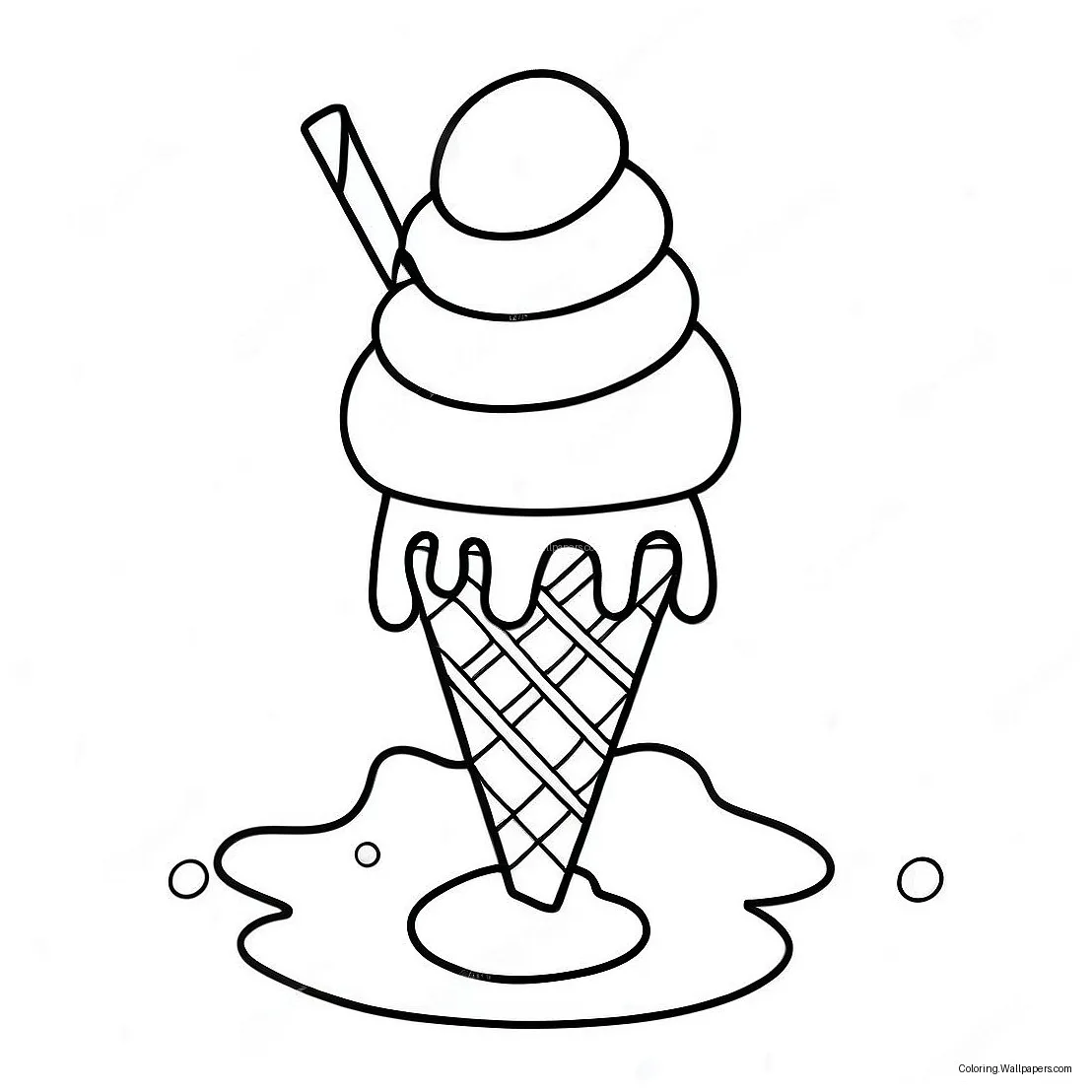 Snow cone coloring page 35093-27768