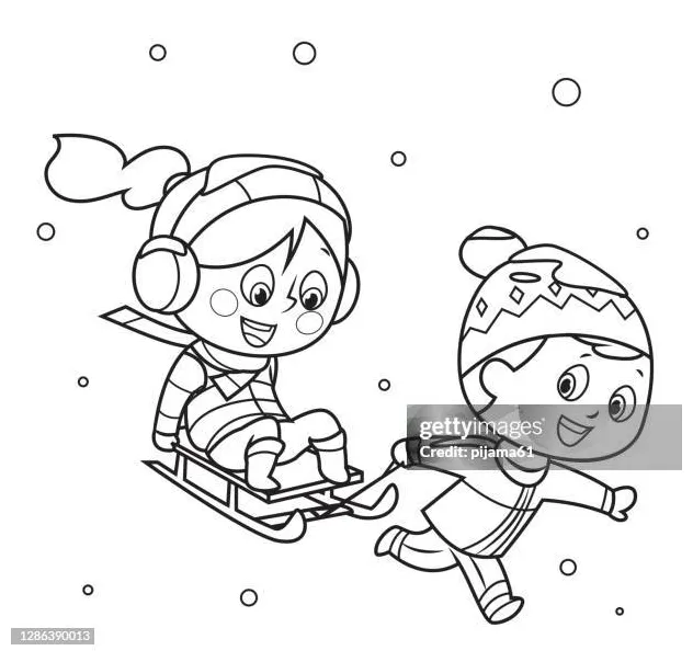 Snow coloring page s and premium high res pictures getty s