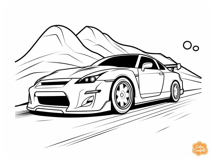 Drift coloring pages [2025]