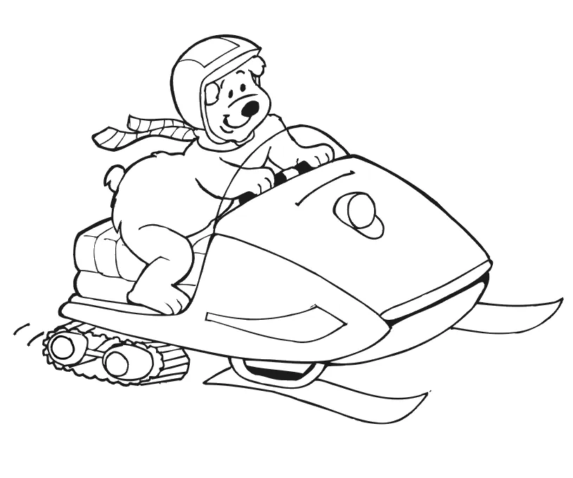 Snowmobile coloring pages at getcolorings free printable