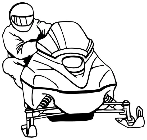 Snowmobile Coloring Pages at GetColorings.com | Free printable