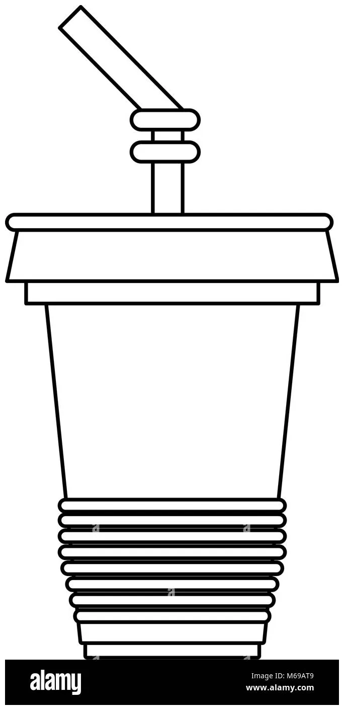 Soda cup with straw Stock Vector Image & Art - Alamy