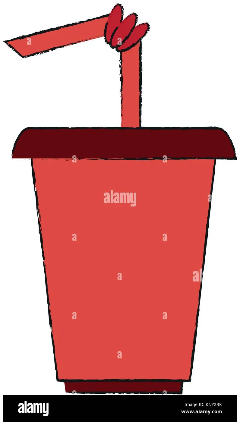 Soda cup with straw Stock Vector Image & Art - Alamy