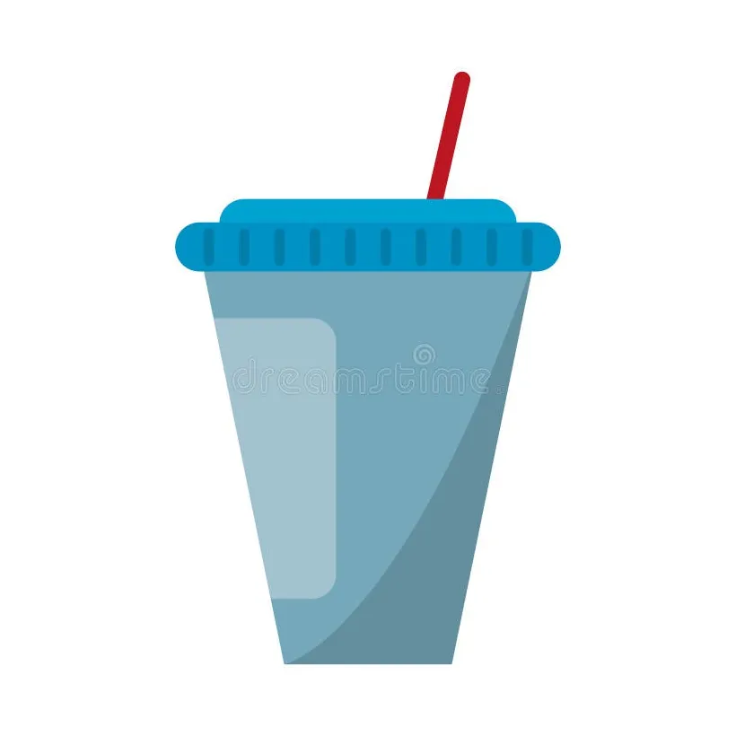 Soda cup with straw stock vector. Illustration of cold - 138145930