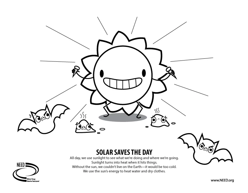 Solar Panel Coloring Sheet Coloring Pages