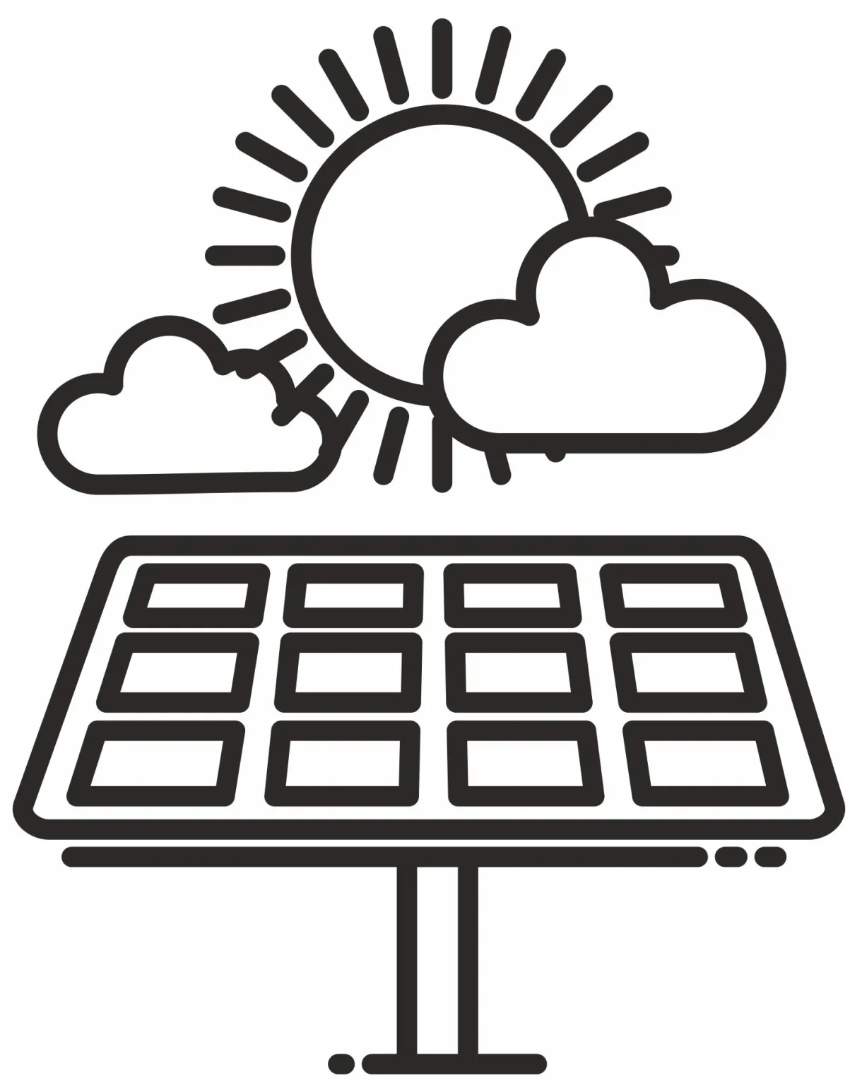 Solar Panel coloring page - ColouringPages