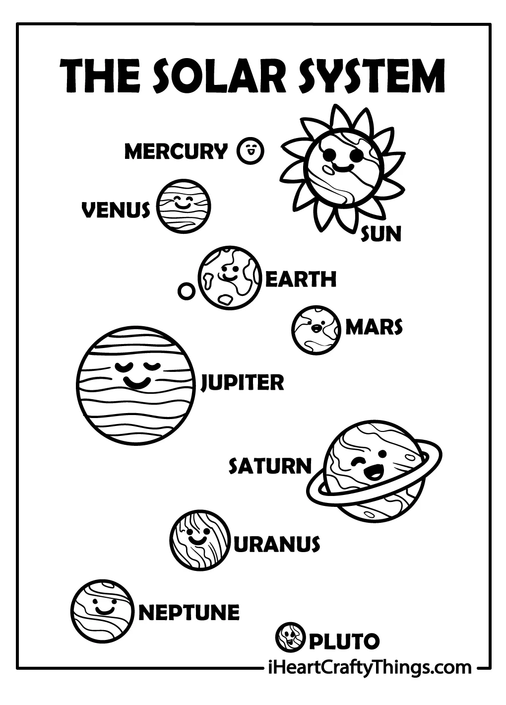 Planets in our solar system coloring pages [2025]