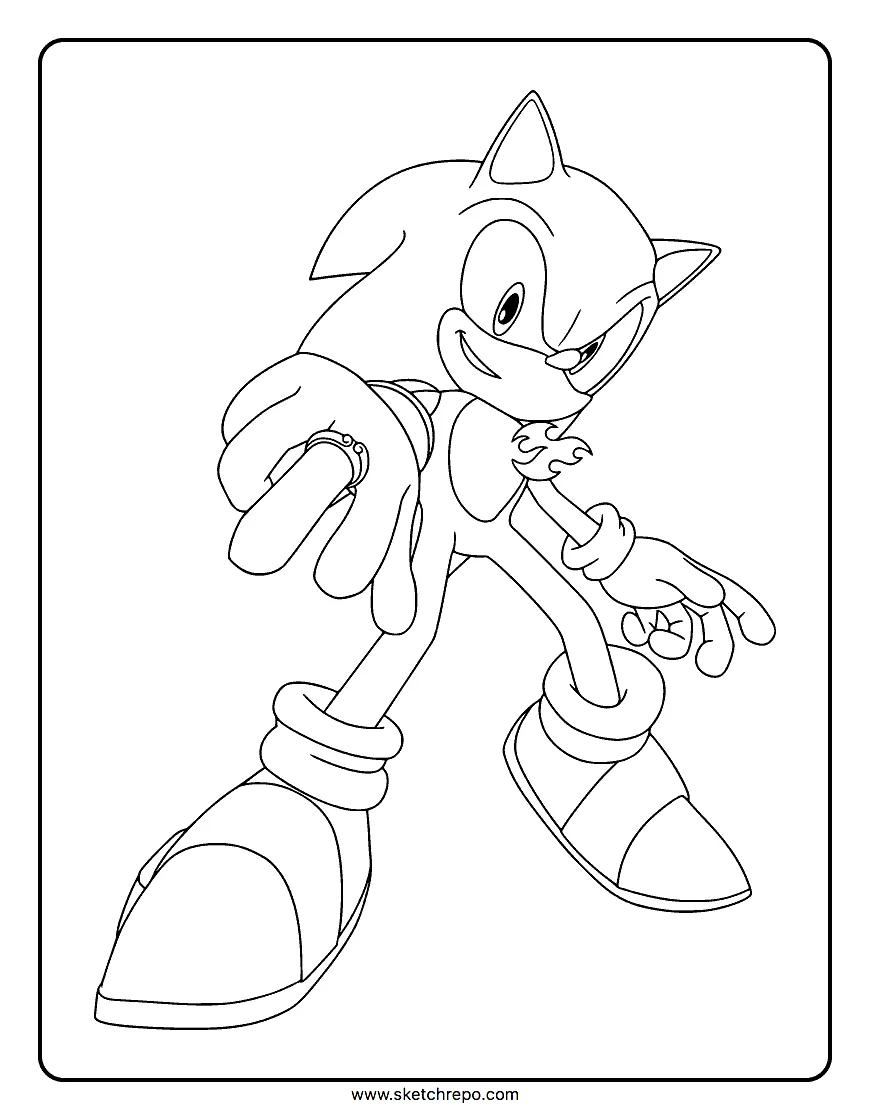 Sonic Coloring Pages – Sketch Repo