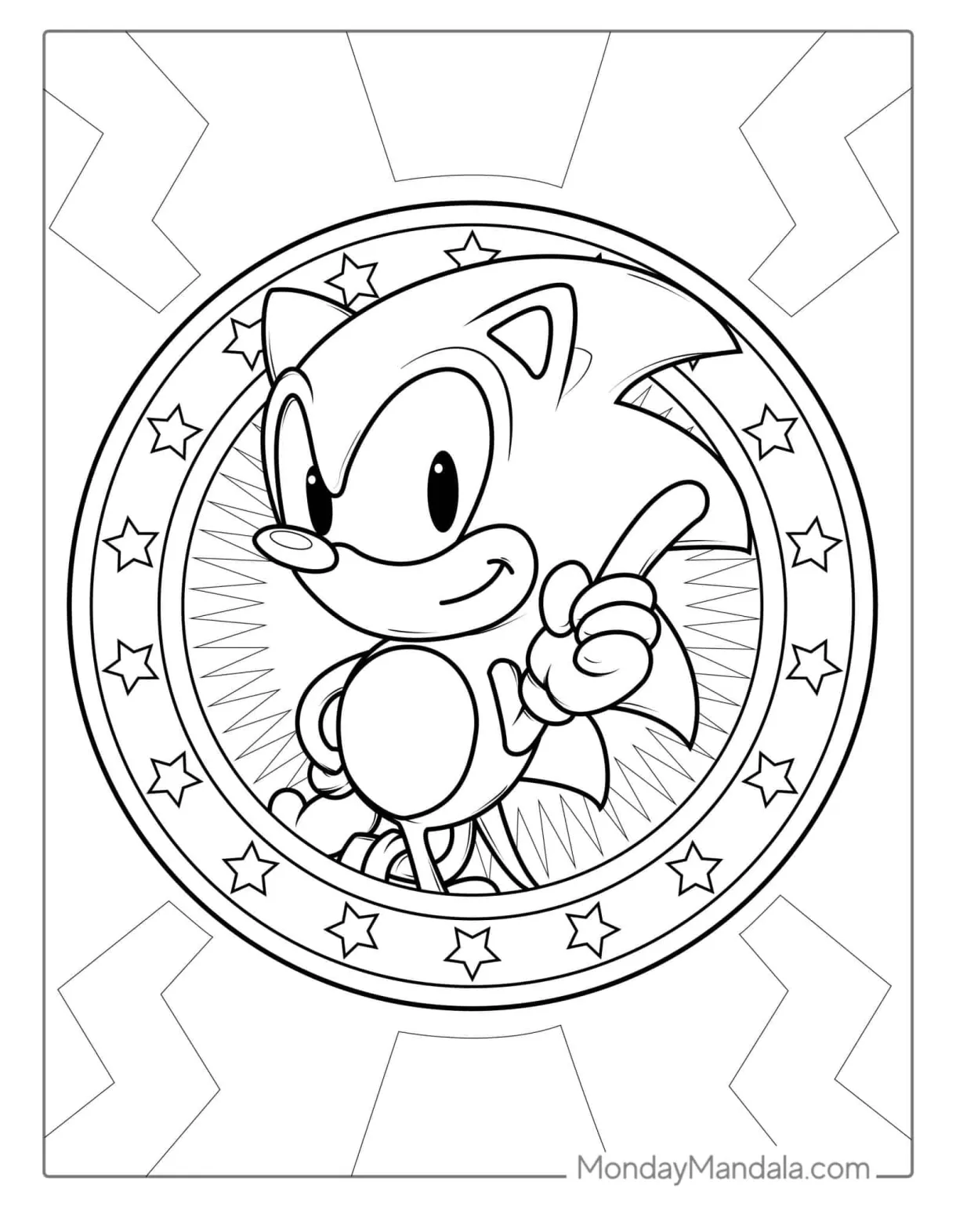 72 Sonic Coloring Pages (Free PDF Printables)