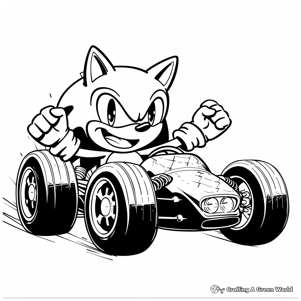 The Sonic Team Coloring Page Printable