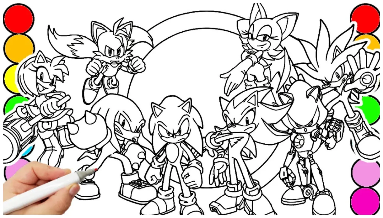 Sonic Team Coloring Pages [2025]