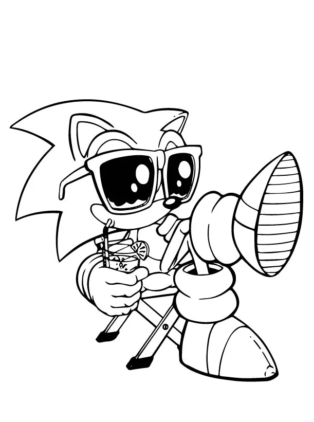Kids-n-fun coloring page sonic free sonic the hedgehog