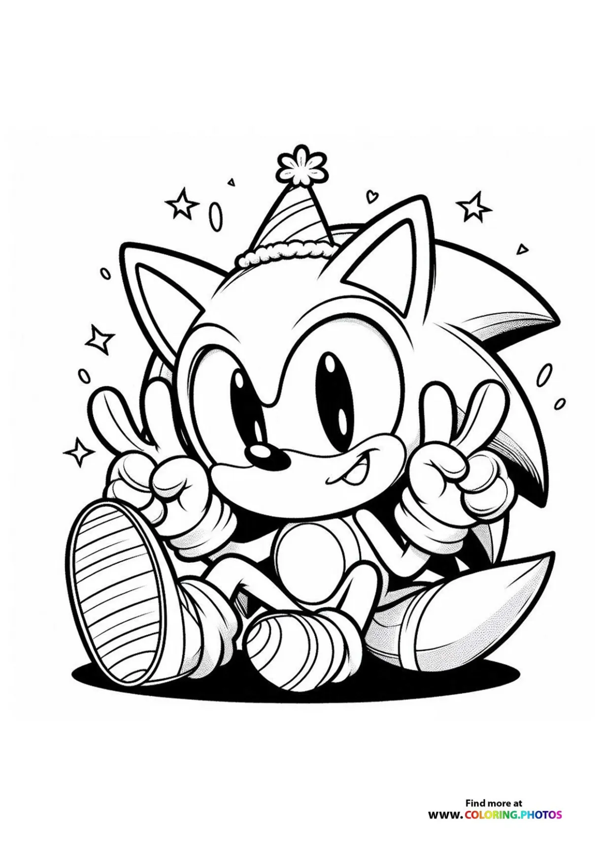 Sonic the hedgehog face coloring pages for kids